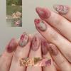 24Pcs Almond False Nails Rose Ombre False Nails Press On Nails Artificial Nail Tips For Women Daily Wear Wearable False Nails