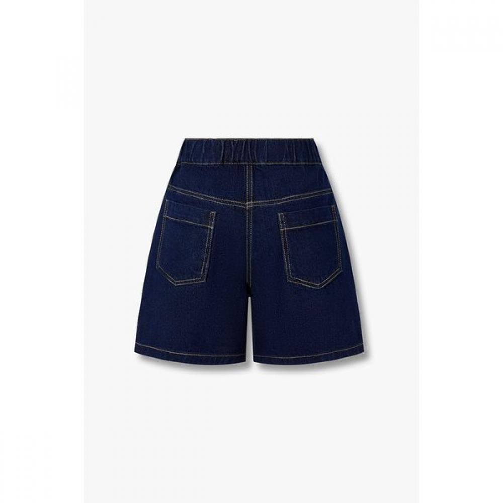 Studio Tomboy Denim Twill Back Banded Shorts  9176262983ct 