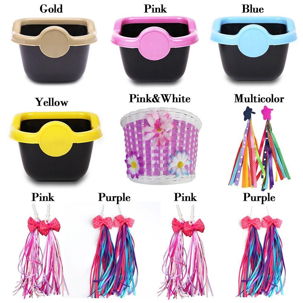 Outdoor Streamers Tassel Bike Bicycle Decoration Tricycle Handlebar Tassels Bicycle Basket
