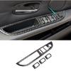 For BMW 5 Series E60 2008-2010 Carbon Fiber Door Window Lift Switch Button Cover