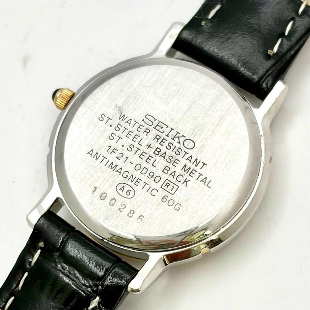 SEIKO Exceline Ladies Watch 100285 with New Strap [New Battery] 1F21-0D90