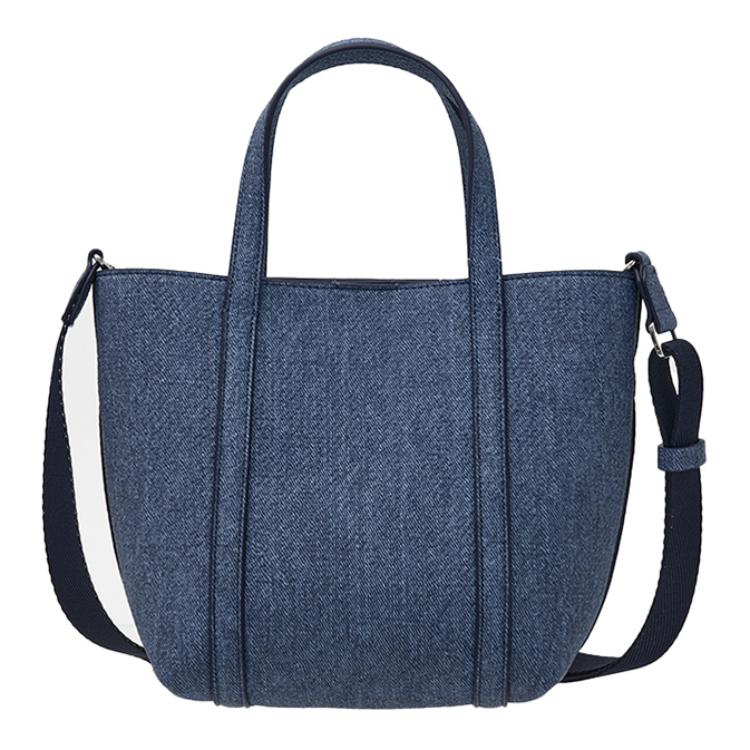 New MLB Artificial Leather Tote Bag, Shopping Bag, Shoulder Bag, Crossbody Bag, Handbag Regular Unisex Indigo 3AORS884N-50INS