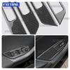 For Skoda Kodiaq 2017 2018      Soft Carbon Fiber Gear Shift Frame Window Switch Storage Panel Trim Sticker