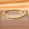 European And American New Light Luxury Geometric Splicing Design Sense Classic Women'S Simple Atmosphere Exquisite Bracelet