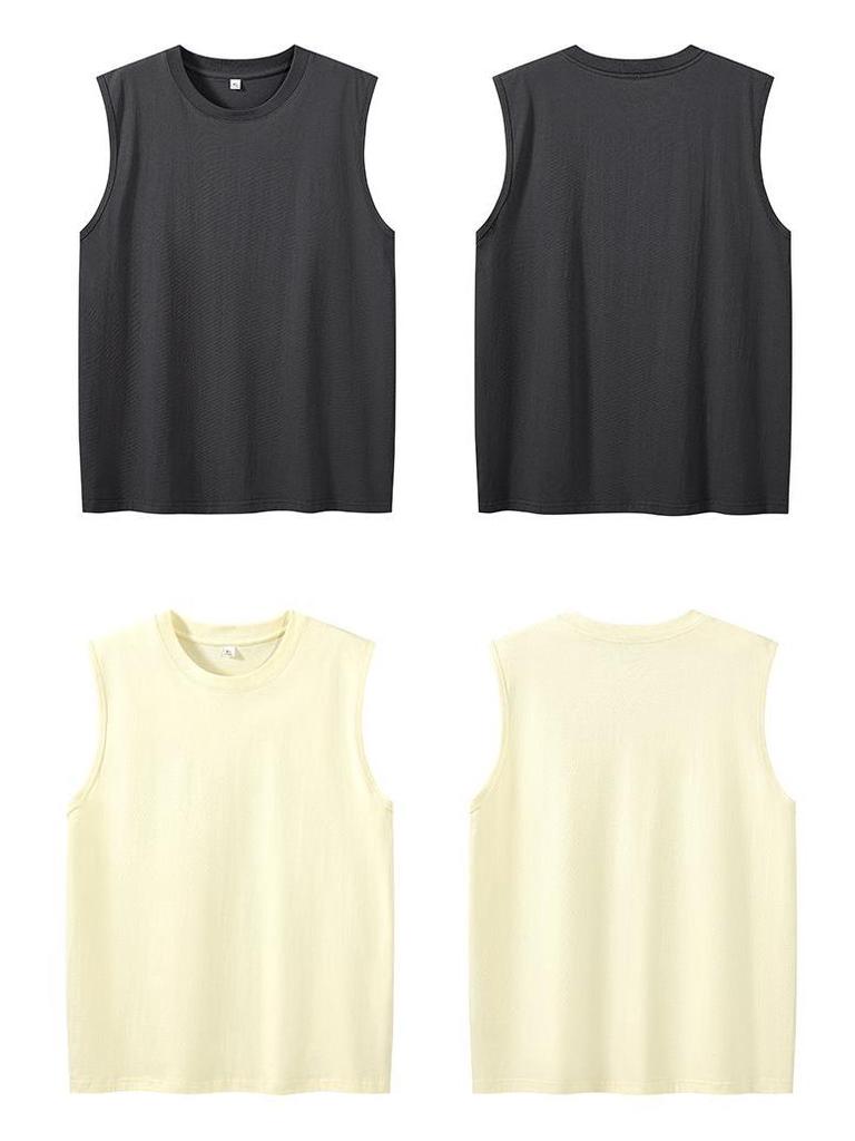 2026 Combed Compact Cotton Mercerized Vest 220g