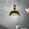 Blackish Green Lid Glass Restaurant Pendant Lamp Nordic Modern Living Room Bedroom Dining Table Chandelier E27 Light Luster