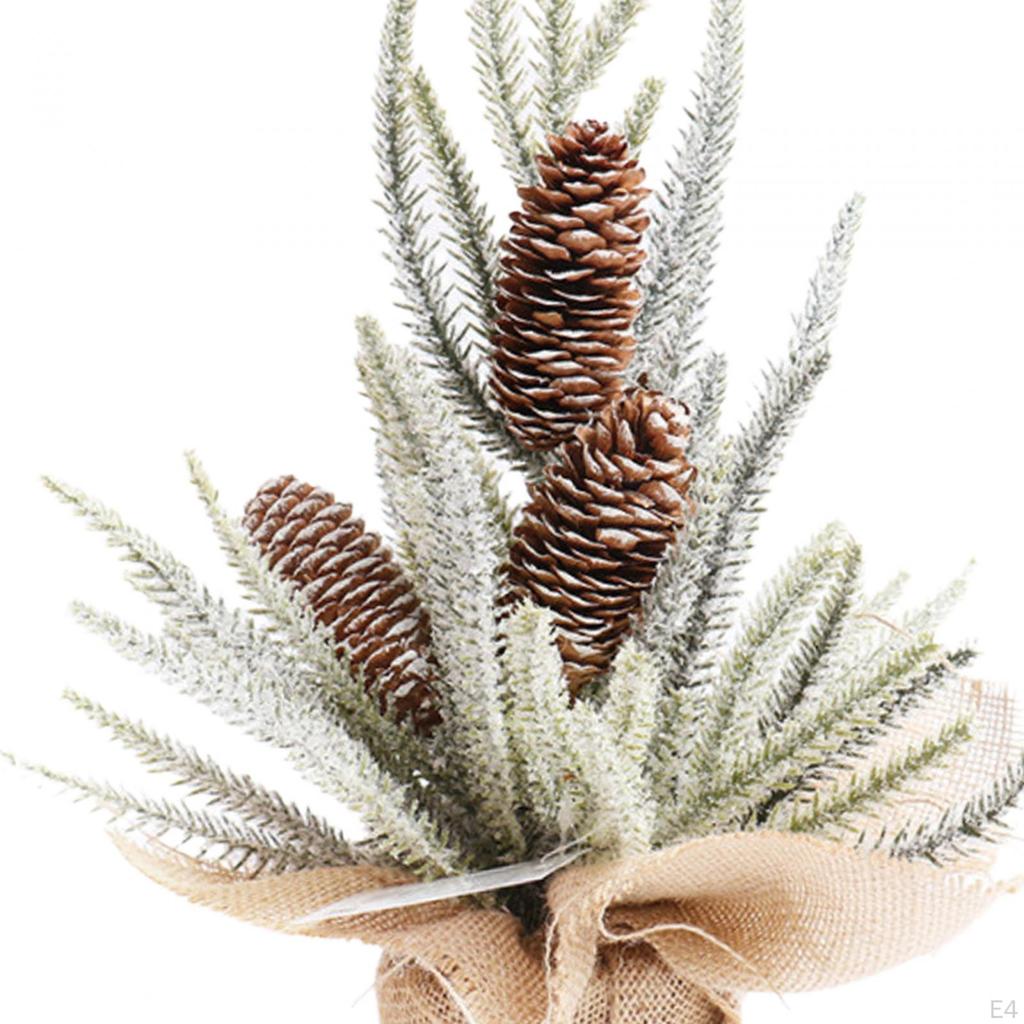 Tabletop Christmas Tree Artificial Xmas Ornament Crafts for Bedroom