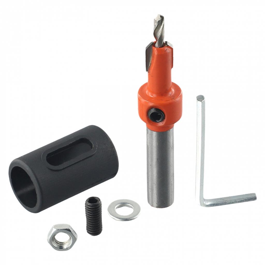 Drill Stopper 2.8/3.2/3.5/4 Black For Woodworking Drilling