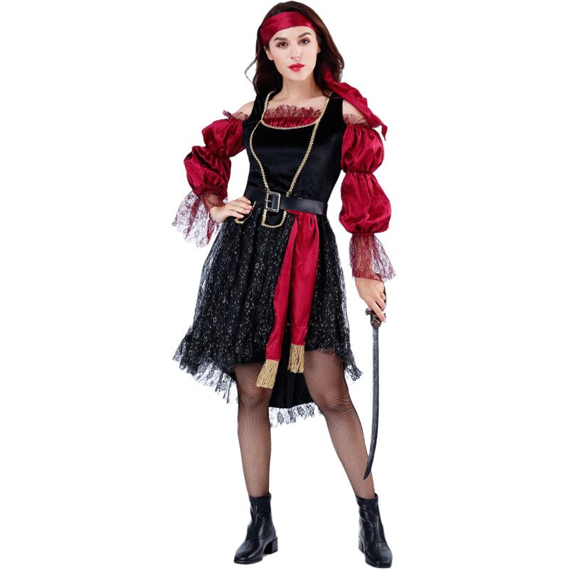 

M-XL Хэллоуин мужской пиратский костюм, мужской Пираты Карибского моря, косплей женский пиратский костюм, униформа M
