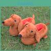 Charming Dachshund Plush Slippers Soft Material For Ultimate Indoor Comfort