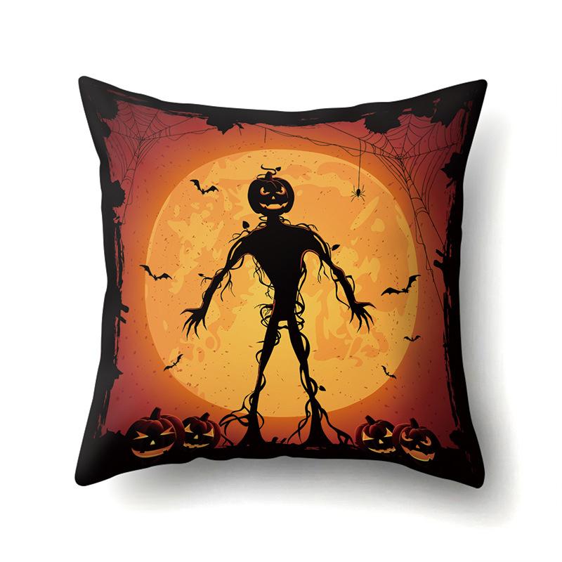 Halloween Pillowcase Car Waist Pillow Pumpkin Sofa Cushion Cover Office Home Living Room Pillowcase