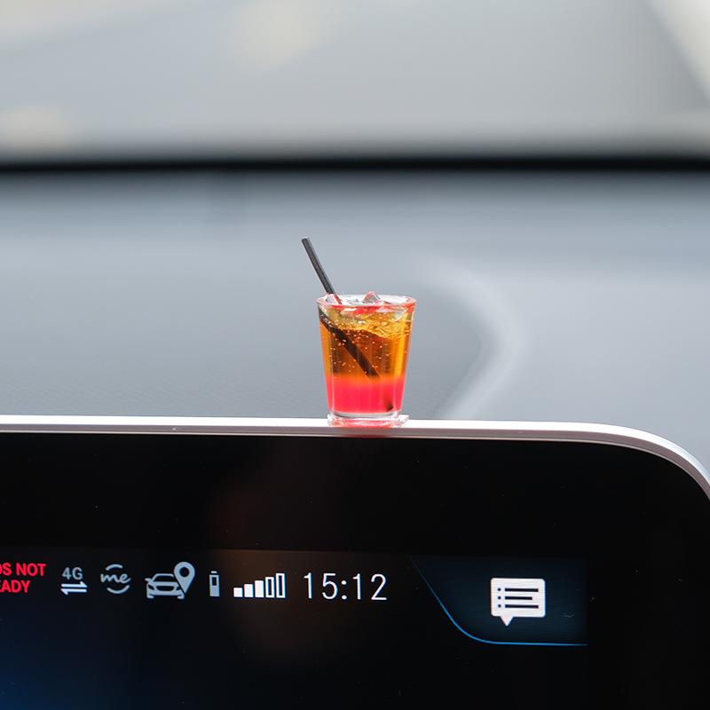Americano Healing Dashboard Ornament: Mini Interior Decoration for Cars