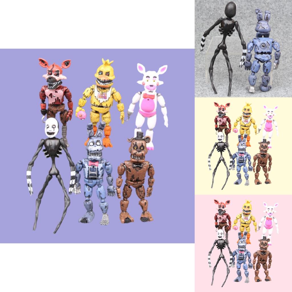 Cartoon Action Figures Handmade Cake Decor Toys 10cm Plastic Collectible Display Figurines