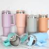 Wholesale Bulk 40oz Custom logo Reusable Insulated Tumbler with Straw Thermo Tumbler Water Tumbler