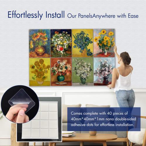 PINWELIFE? Wall Art Acoustic Panel, Soundproofing Absorbing Panel for Home/Office, Decorative Absorption, Noise and Echo Cancellation