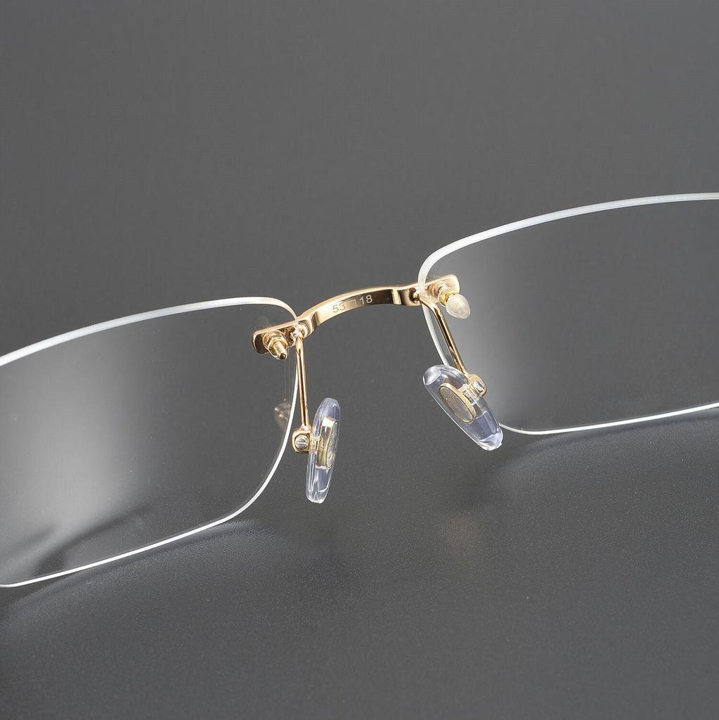 CT0344O Unisex Rimless Stylish Pure Titanium Myopia Eyeglass Frame