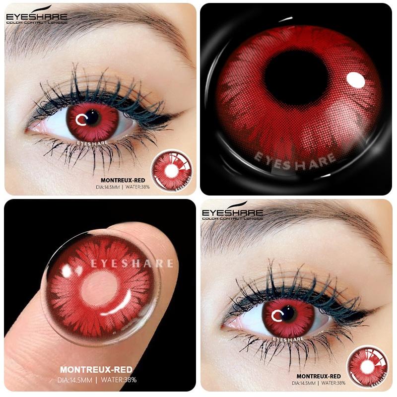 2Pcs Purple Colored Contacts Cosplay Contact Lenses for Eyes Red Lenses High Quality Soft Lenses Green Contacts Yearly