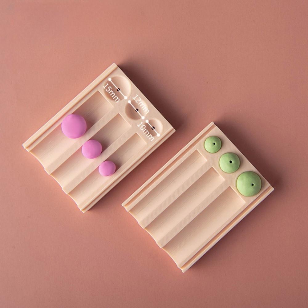 

Polymer Clay Bead Rolling Mold Kit - Precision Sphere Shaper & Hole Punch Tool for Earring/Necklace Making