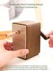 Manual Pencil Sharpener Alloy Steel Blade Compatible Multiple Pencils with 5 Adjustable Tip Auto Eject Broken Lead for Artists Students and Sketching