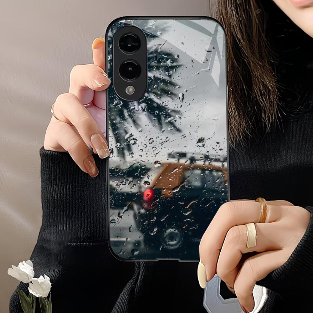Atmosphere Exquisite Luxury High-end PhoneCase Glass TPU PhoneCase for Samsung Galaxy S26 S25 S24 S23 S22 S21 FE,Ultra,Plus