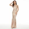 Abendkleid Pailletten Fischschwanzkleid langes Kleid Aufführung Internetstar klassisch Bankett Automodell Etikette Abendkleid Kleid