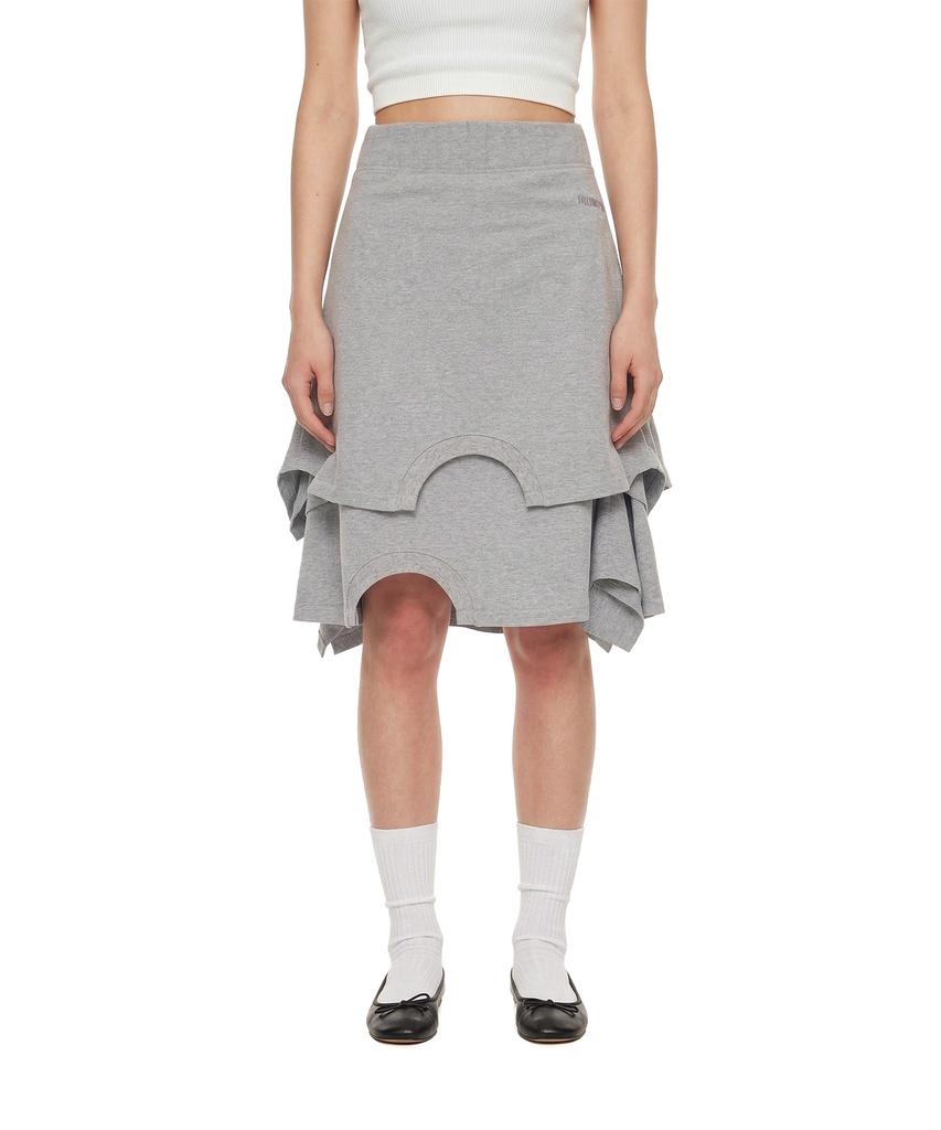 Trunk Project Upside-Down Midi Skirt_Grey