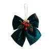 Classical Joyful Bows Ornament Cloth Designs Christmas Tree Fabric Decors Ideal for Christmas Decorations Year After Year