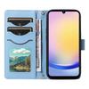 For Samsung Galaxy A25 5G (Global) (161.0 X 76.5 X 8.3mm) Case Wallet Rhombus Leather Phone Cover with Shoulder Strap,Wrist Strap