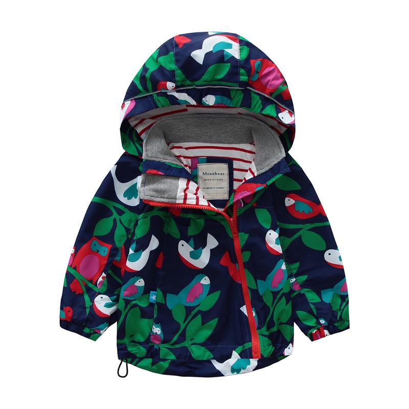 Meanbear Spring and Autumn Boys' and Girls' Long Sleeve Hooded Submachine Jacket Reflective Strip Jacket