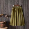 College Style A-line Skirt with Belt - Versatile, Mid-length, Summer Skirt for Women