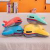 Plush Airplane Toy Soft Crystal Fabric Stuffed Toy Cartoon Airplane Pillow