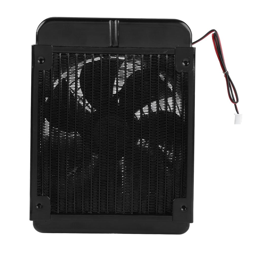 CPU Water Cooling Radiator G1 4 Thread Heat Row Radiator with Fan 18 Tubes