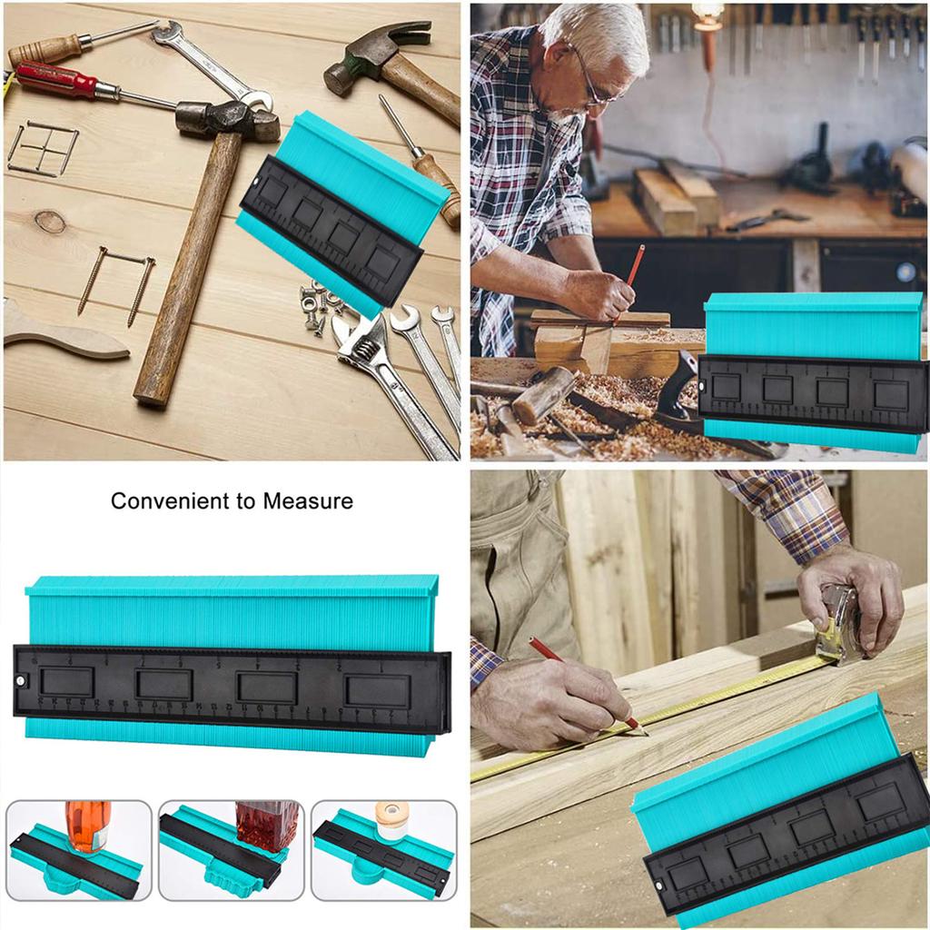 Contour Gauge Profile Tool for Measuring - Irregular Shape Duplicator Outline Tool for Carpenter, Wood Working, Scribing