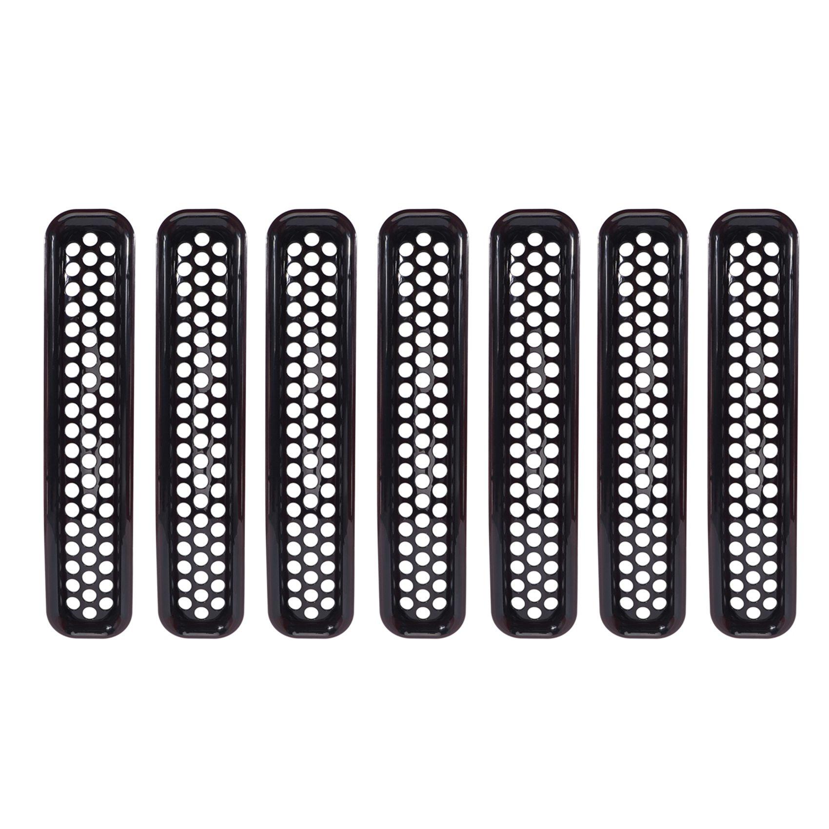 

Honeycomb Mesh Front Grill Inserts Kit for 1997-2006 Jeep Wrangler TJ & Unlimited - (7PCS)