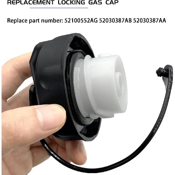 52100552AG Gas Cap Fuel Cap Replacement For Jeep Wrangler JK TJ Liberty Cherokee Compass Commander Patriot Grand Cherokee 2000-2018 & More -