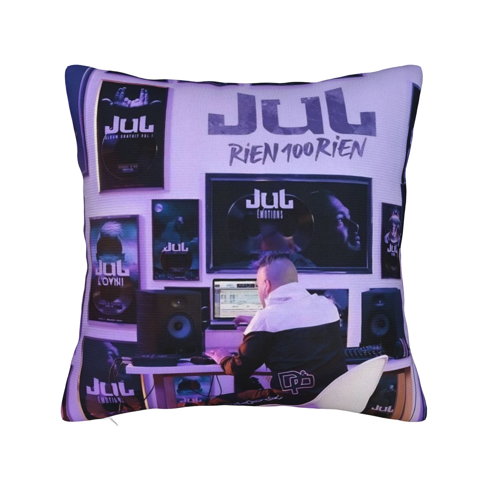 Rapper Music JUL  Pillowcases  Vintage Pillow Case For Chair Sofa Home Decor Comfy Pillow Cover 12x12Inch