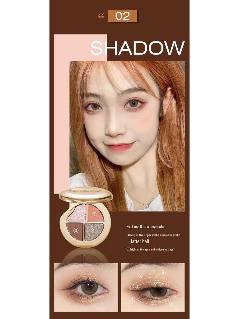 Vinnie the Pooh Four-Color Starry Sky Diamond Eyeshadow Palette