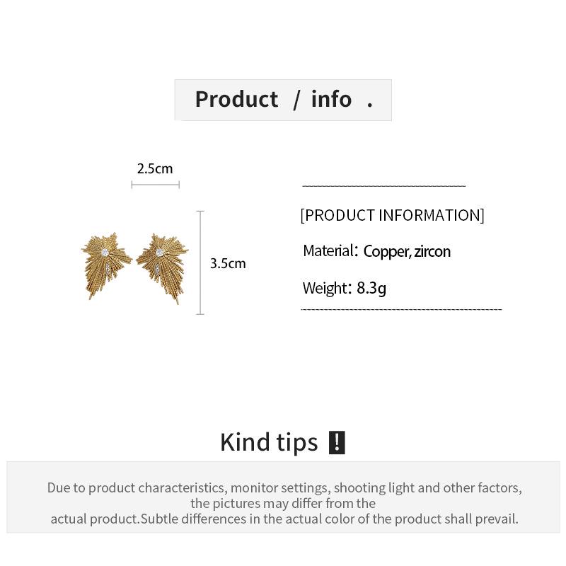 Silver Needle Zircon Geometric Stud Earrings: European & American Luxury, Retro High-end Design for Women