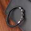 Leather Bracelet Infinity Shape Special Popular Pattern Men's Bracelet for Men Stainless Steel Jewelry Accessories Gift