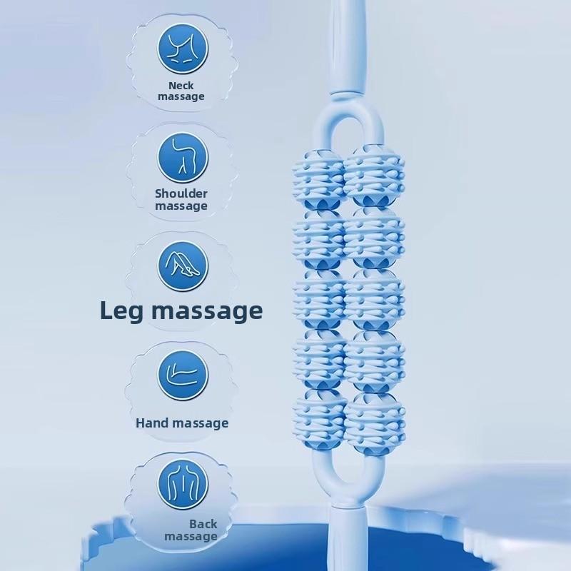 Double Row Yoga Children's Sensory Training Calf Muscle Relaxation Roller Shaft Leg Massager
