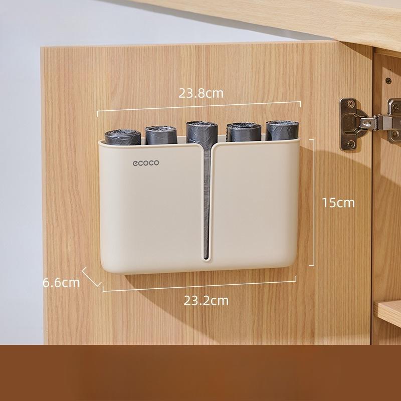 Kitchen Waste Bag Storage Wonder, Plastic Bag Storage Box, Wall-mounted Collector, Placement Box, Non-drilling Storage Rack