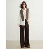ELLE Women's Thickened French Cotton Wide-Leg Lounge Pants