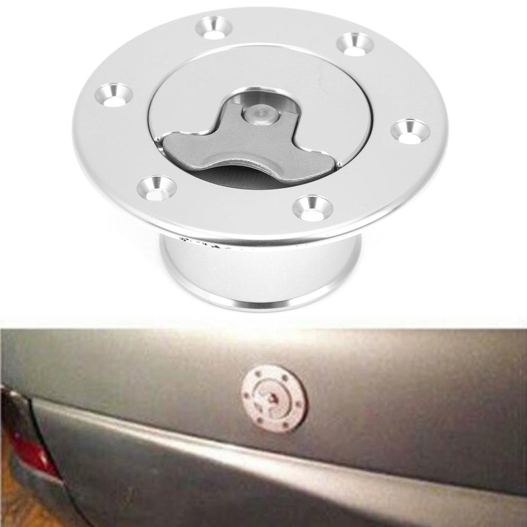 6‑Bolts Fuel Cell Tank Cap Cover Flush Mount Replacement 1.4in Universal Car Accessory