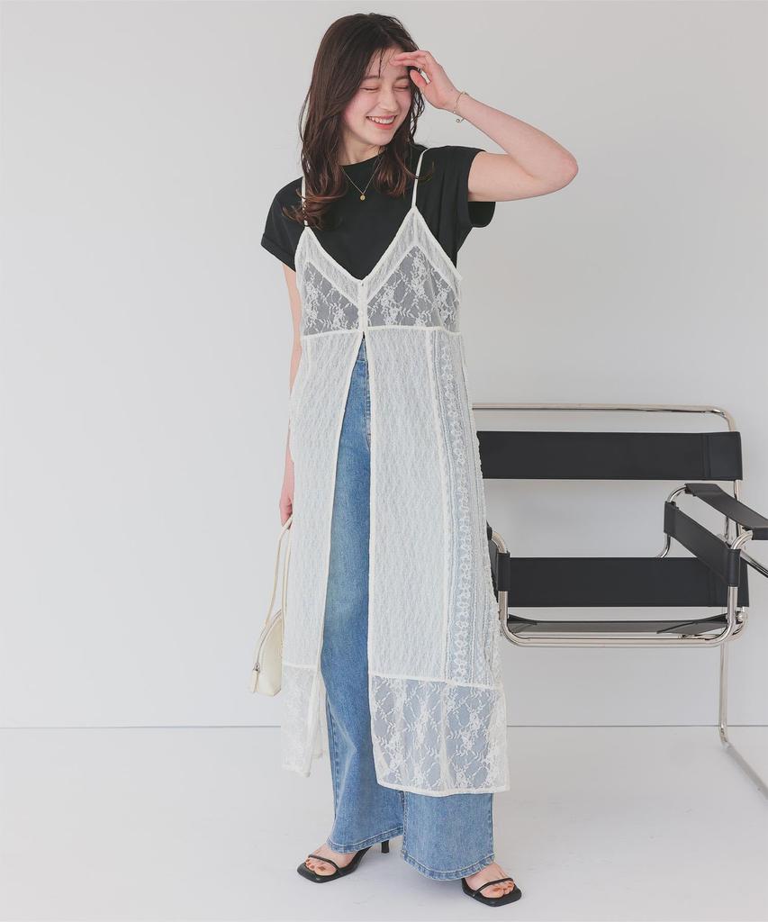 Titibait Sweat Double Cuff AFXT0198 Medium White Stain-Resistant T-Shirt Women's