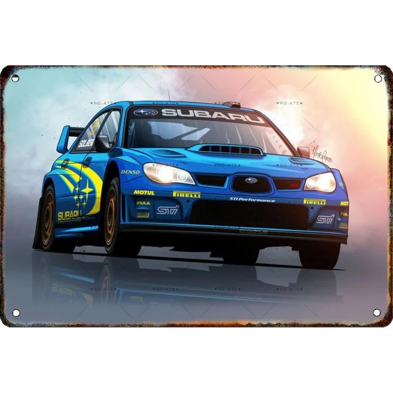 Kovová nástěnná cedule Bar v garáži, Dekorativní plaketa do interiéru auta 20x30cm