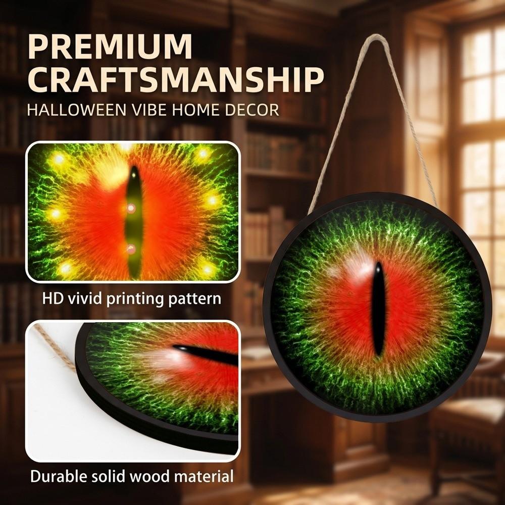 Luminous Giant Hanging Eyeball Round Acrylic Eye Tags Festive Decor LED Eyeball Halloween Party
