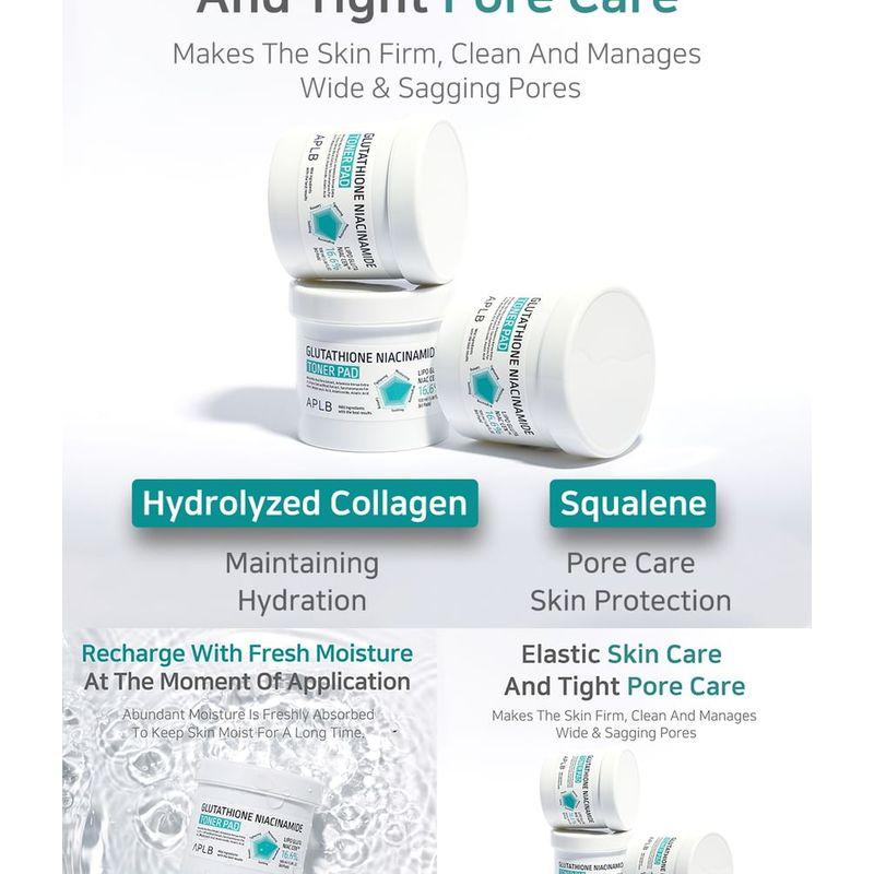 APLB Glutathione Niacinamide Toner Pad