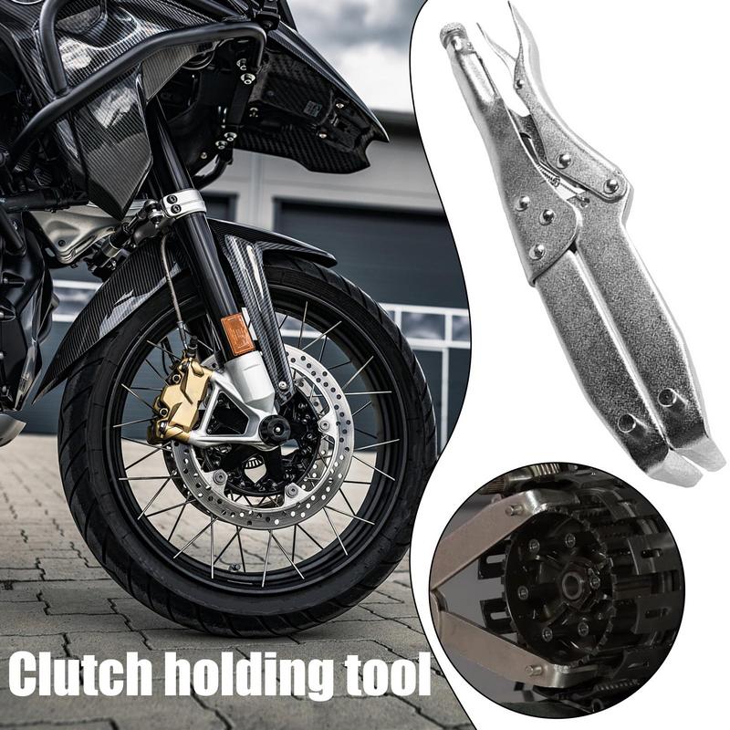 Clutch Removal Tool Heavy Duty Steel Motorcycle Spanner Flywheel Holding Adjustable Sprocket Holding Tools Fly Wheel Holder For