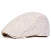 Summer Solid-colored Linen Breathable Beret Cap Unisex Outdoor Casual Hat Lightweight Newsboy Hats Travel Caps Spring Autumn Travel