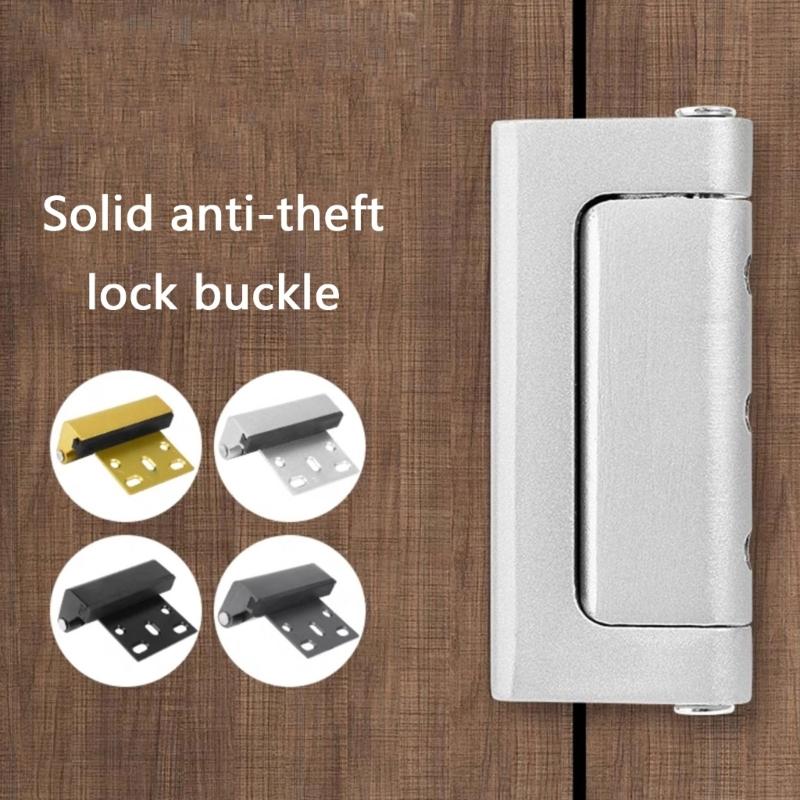 Aluminum Alloy Antitheft Door Latches Bolt Door Reinforcement Lock Hardware Convenient Home Security Door Lock Enduring